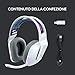 immagine 1Logitech G733 Lightspeed Cuffia Wireless con Microfono Gaming con Fascia per la Testa a Sospensione, Lightsync RGB, Tecnologia Microfono Blue Voice e Driver Audio Pro-G, Bianco