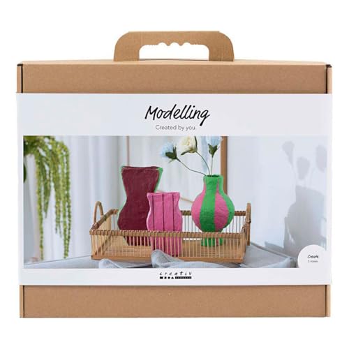 Kit loisirs créatifs vases en papier mâché Creativ Company