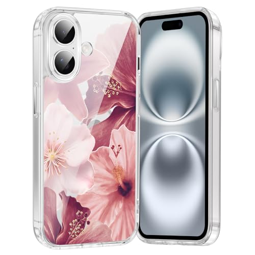 Coque fleur d'hibiscus iPhone 16 MagSafe pour l'été
