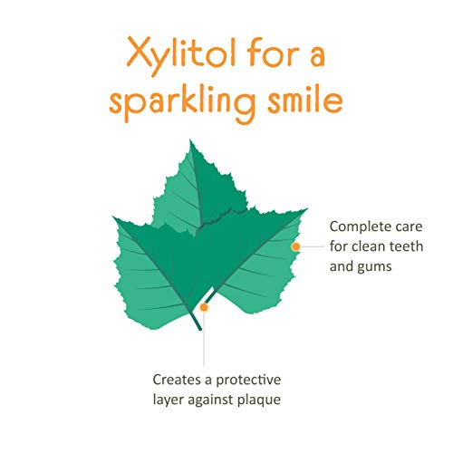 Himalaya Botanique Kids Toothpaste, Orange Flavor To Reduce Plaque And Keep Kids Brushing Longer, Fluoride Free, 4 Oz #TOP4