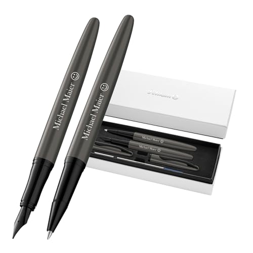 Stylo roller Pelikan Jazz et plume gravés : fini les stylos perdus au bureau