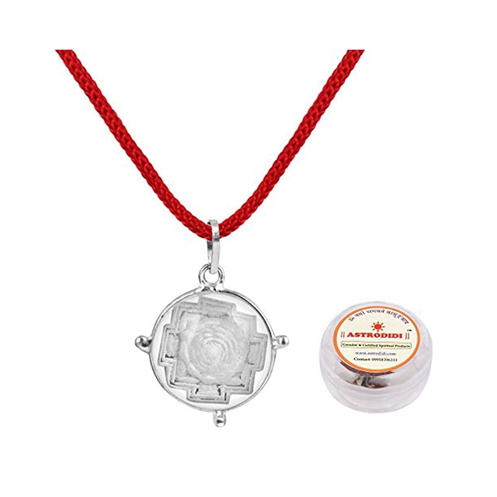 Pendentif en cristal Shri Yantra Blanc pour apaiser l'esprit et retrouver l'harmonie