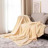 Highdi Waffel Kuscheldecke Flauschig Warm, Herbst Winter Warme Wohndecke Kinder Decke Flauschige Couchdecke Überwurf Fleecedecke (110 * 150cm,Gelb)