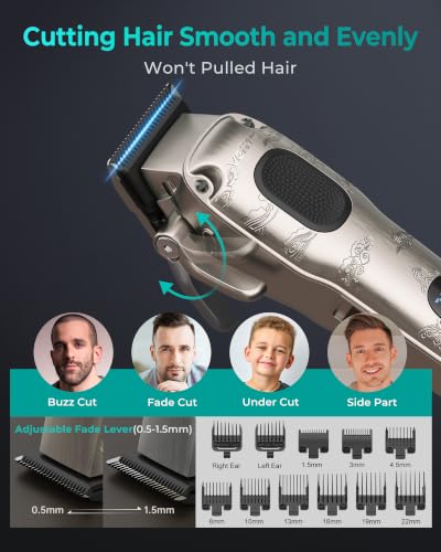 Image of VGRPRO Hair Clippers for Men Professional, Cordless & Corded Barber Clipper