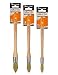 ROLLINGDOG Trim Paint Brush-3PC Trim Brush Set,Small Paint Brush, Edge Painting Tool for Windows, Walls,Doors(15mm,18mm,21mm)