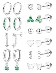 Silver Plated Green CZ