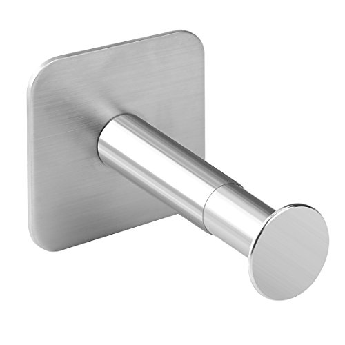 Image of GEEKRIA Retractable Headphone Hanger, 1 Pack Stainless Steel 3M Adhesive Headset Holder for Desk Side or Wall, Fits Most Over-Ear Headphones and Gaming Headsets, Silver