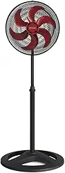 Ventisol Ventilador de Coluna Oscilante, Turbo 6 Pás Premium, Vermelho, 40cm, 127V