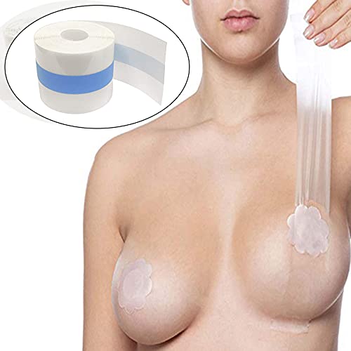 DYNWAVE Fita adesiva transparente, fita para levantar seios, fita adesiva transparente transparente