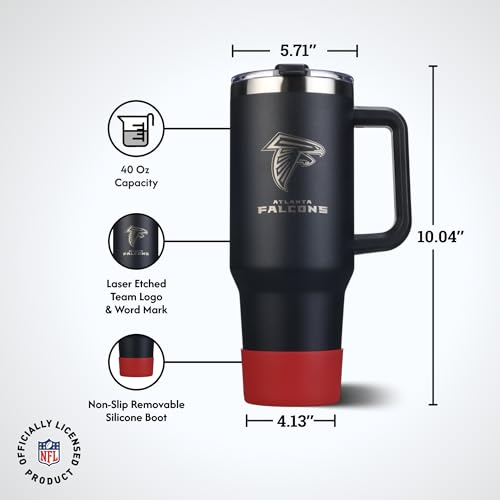 Image of The Memory Company Officially Licensed NFL - Atlanta Falcons 46oz Game Day Tumbler with Laser Engraved Team Logo