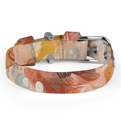 Collier réglable pour chien et chat motif coquelicot rouge - 5