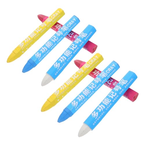 PartyKindom 8pcs Tire Marking Crayon for Cars Temporary Tire Marking Chalk Automotive Lettering Tool in Includes Random Color
