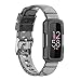 Compatible with Fitbit Ace 2 Kid's Band, Soft Silicone Crystal Transparent Bumper Sports Wristband Replacement Straps for Fitbit Ace 2/Ace 3/Luxe/Inspire/Inspire hr/Inspire 2 (Black&Gray&Teal)
