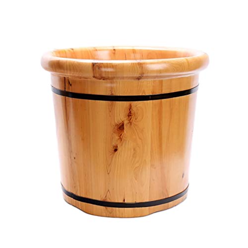 Tonneau en bois pour spa de pieds de relaxation à la maison