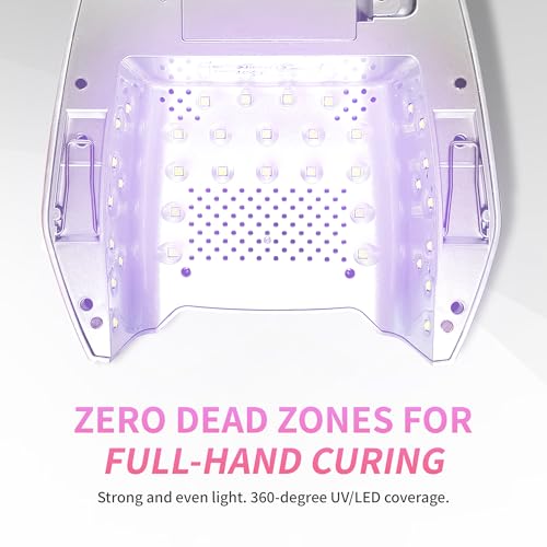 Image of iGel Beauty Hybrid PRO 2.0 UV /LED Nail Lamp - 48W Wireless Rechargeable Nail Dryer, Full Hand Curing, Smart Motion Sensor, Removable Tray, Cordless Gel Lamp for Manicure & Pedicure
