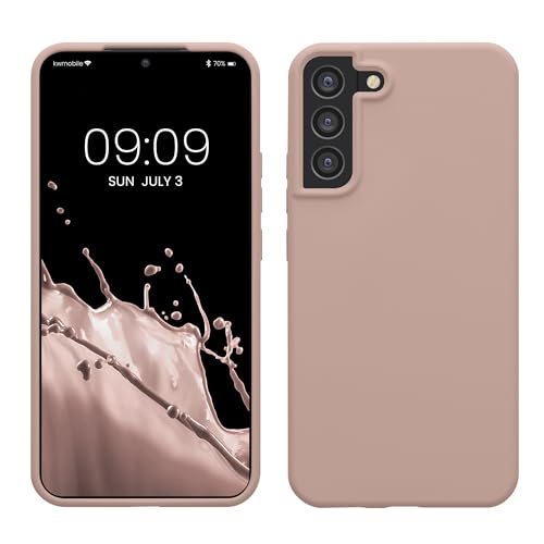 kwmobile Housse Compatible avec Samsung Galaxy S22 Plus Coque - Housse de téléphone Protection Souple en TPU Silicone - Rose Ancien Mat