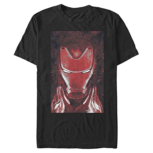 T-shirt Iron Man noir 5XL Marvel vêtement geek grande taille homme