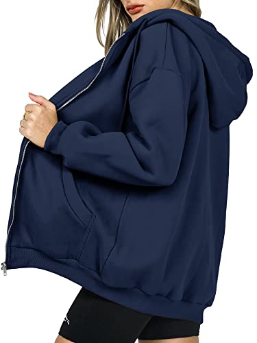 Image of PRETTYGARDEN Women's Fall Zip Up Hoodies Sweatshirts