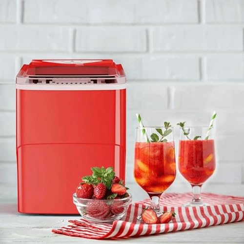 Fabricadora de Hielo de Encimera, Produce 26 lb en 24 Horas, con Función de Autolimpieza, Incluye Cucharón y Canasta para Hielo miniatura 2