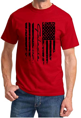 1959-74 Ford Galaxie Logo Classic Patriotic Flag Design Tshirt