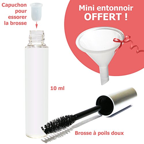 Tubo Mascara vacío y Mini incluye embudo)