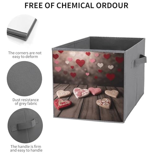 Boîtes de rangement imprimées avec poignées robustes et structure pliable - 4