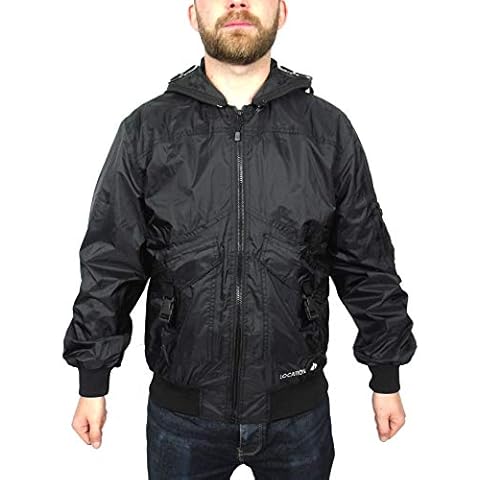 Hooded Black/Camouflage Hunter EXO Mens Goggle Location Bomber Jacket Waterproof, M, Black Cover