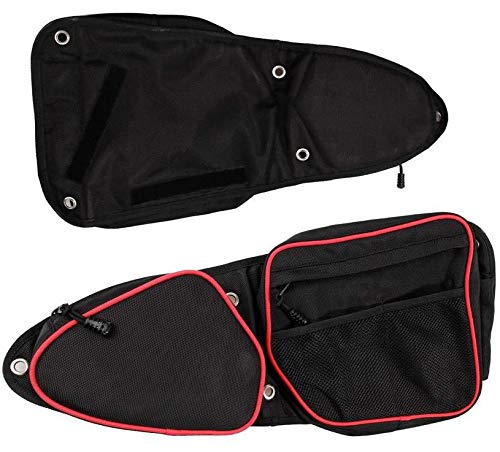 2 Sacs de Porte Latérale RZR UTV pour Porte Avant Sac de Rangement Porte Siège avec Protection des Genoux Sac de Rangement Antichoc pour 2014-2019 RZR XP4 1000, 2014-2018 XP1000, RZR Turbo (152
