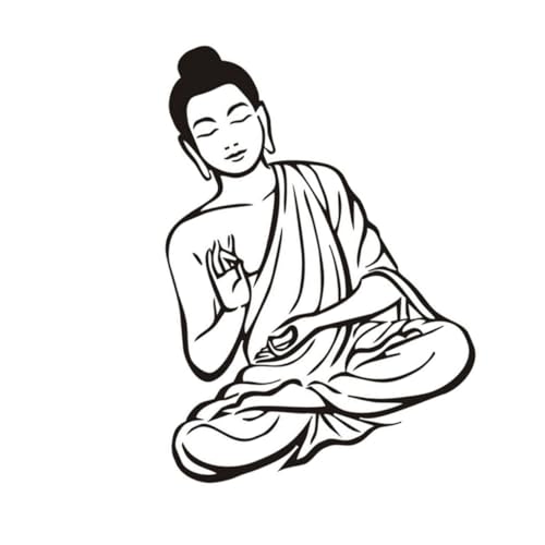 Etiqueta De La Pared De Buda Chino Fondo De Pantalla De Buda Calcomanías De Pared Suerte Etiqueta De Vinilo De Buda Pegatina De Vinilo De Buda Decoración Se Puede Mover Porcelana