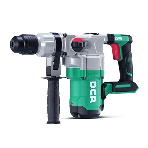 DCA 20V MAX Cordless Heavy Duty Rotary Hammer Drill, 4.5 Joule, 3800BPM, 1-1/8 Inch SDS-Plus, Brushless Rotary Hammer Drill (bare tool, Battery and charger not included)