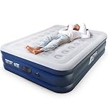 Active Era Matelas Gonflable 2 Personnes 152×203×35,5 cm – Confort Max, Pompe Électrique Intégrée, Gonflage Rapide 3 Min, Doux & Velours, Idéal Maison et Invités