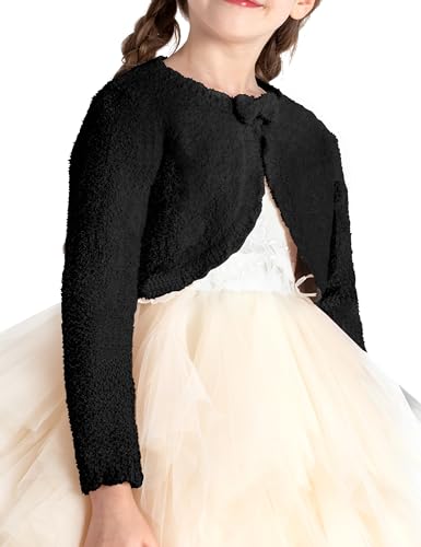 Image of BOBOYOYO Long Sleeve Girls Shrug Knit Girls Cardigan Bolero Dress Sweater