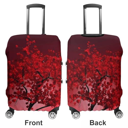 Carry on Luggage Cover Red Cherry Blossom Suitcase Covers for Luggages Tsa Approved Travel Luggage Sleeve Protector Elastic Suitcase Protector Anti-Scratch Washable Fits 19-30 Inch Case -XL3