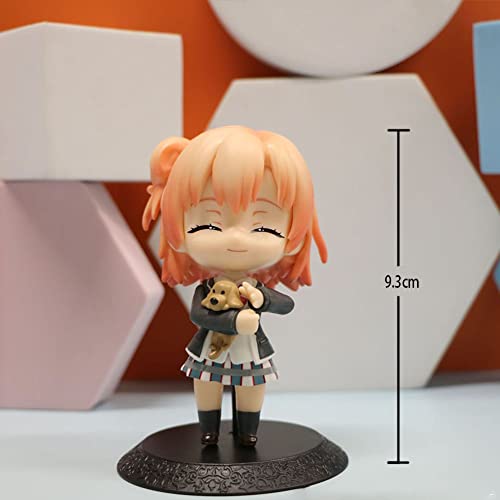 4Pcs My Teen Romantic Comedy Snafu Figure, Q Version Yukinoshita Yukino/Yuigahama Yui Action Figure Pvc Figure Doll Model Cartoon Desktop Home Decoration #TOP1