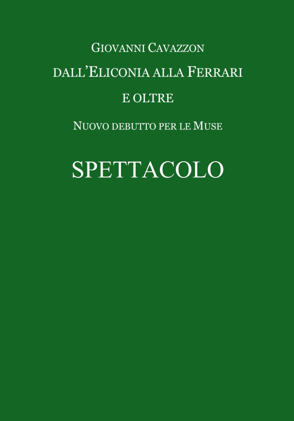 Dall'Eliconia alla Ferrari Nuovo debutto per le Muse livre inspiration