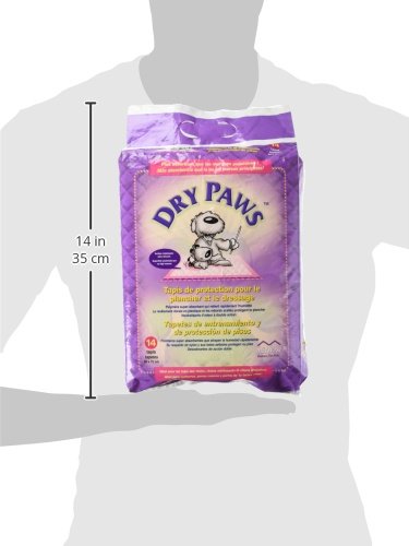 Image of Midwest Dry Paws Extra Large Training and Floor Protection Pads, 14-Count (Pink)