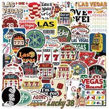 TUIOBUN 50PCS Las Vegas Stickers for Skateboard,Bike,Luggage,Scrapbook,Car,Helmet,Water Bottle,Laptop,Trendy Cartoon Travel Waterproof Vinyl Decals,Girls Teens Sticker,Aesthetic Graffiti Sticker - Image 2