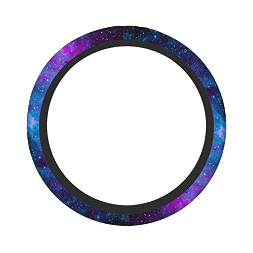 Purple Galaxy Steering Wheel Cover For Women Girls Universal 15 Inch Neoprene Auto Interior Car Accessories #TOP7