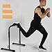 Vaveren Dip Stand Station Dip Bar Multifunctional Gymnastics Bar Heavy Duty Parallel Height Adjustable for Exercise Calisthenics, Black
