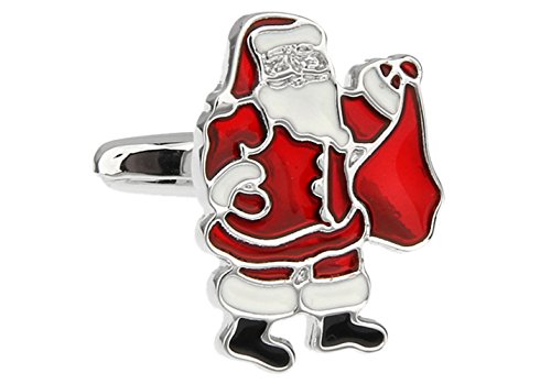 Lbfeel Christmas Santa Claus Cufflinks For Men With A Christmas Gift Box #TOP25