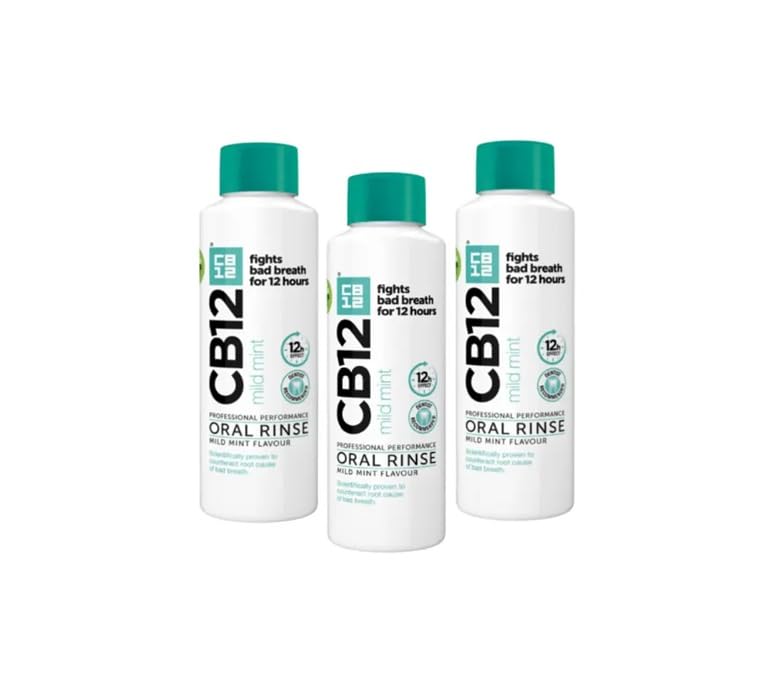 CB12 Mild Mint Safe Breath Oral Care Agent, 250 ml (Pack of 3)