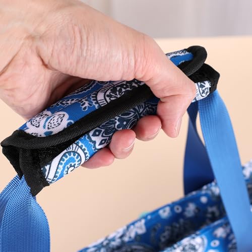 Bolsa para fichas Mahjong azul con compartimentos miniatura 7