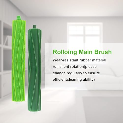 Image of Replacement Roller Brushes Compatible for iRobot Roomba E & I & J Series - Fit e5 e6 e7 i1 i1+ i2 i3 i3+ i4 i4+ i6 i6+i7 i7+ i8 i8+ j6+ j7 j7+,Combo i5 i5+j5 j5+ Vacuum Cleaner Accessories - 2 Set