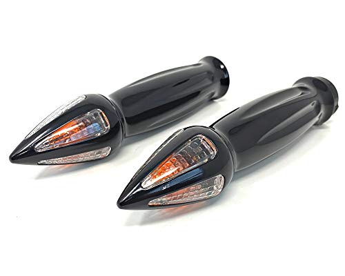 Poignées de moto avec clignotants pour guidon 25mm de custom et chopper