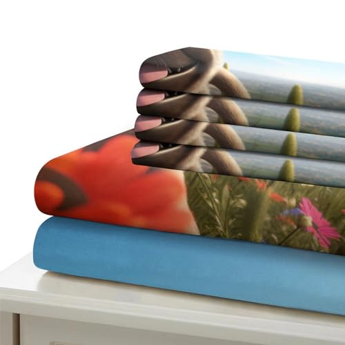Housse de couette animaux fermeture éclair pour éviter les couettes qui glissent