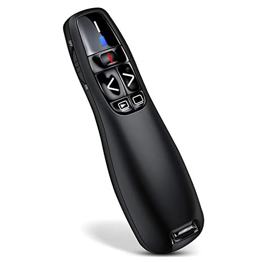 Wireless Presenter PowerPoint Clicker Presentation Clicker, Remote Control Slide Advancer PPT Clicker Support Mac, Laptop, PowerPoint