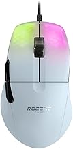 Roccat Kone Pro - Lightweight Ergonomic Optical Performance Gaming Mouse, White (Renewed)