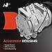 A-Premium A/C Compressor with Clutch Compatible with Honda Accord 2003-2007 3.0L, Pilot 2005-2008 3.5L, Odyssey 2005-2007 3.5L, Ridgeline 2006-2008 3.5L & Acura MDX 2003-2006 3.5L, TL 2004-2008