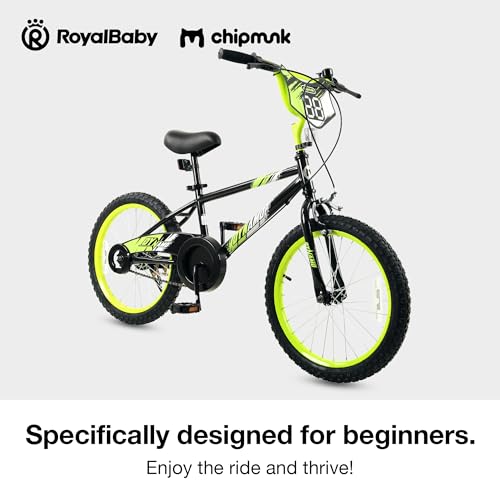 Image of Chipmunk Kids Bike 12 14 16 18 Inch Bicycle with Training Wheels Beginners Boys Girls Ages 3-10 Years Multiple Colors