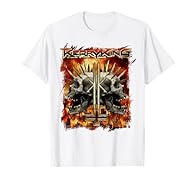Spikey Double Skull design. Official Kerry King Merchandise Kerry King T-Shirts for Men, Women, Girls and Boys; Kerry King Apparel; Kerry King Tees; Kerry King T-Shirt for Adults Lightweight, Classic fit, Double-needle sleeve and bottom hem
